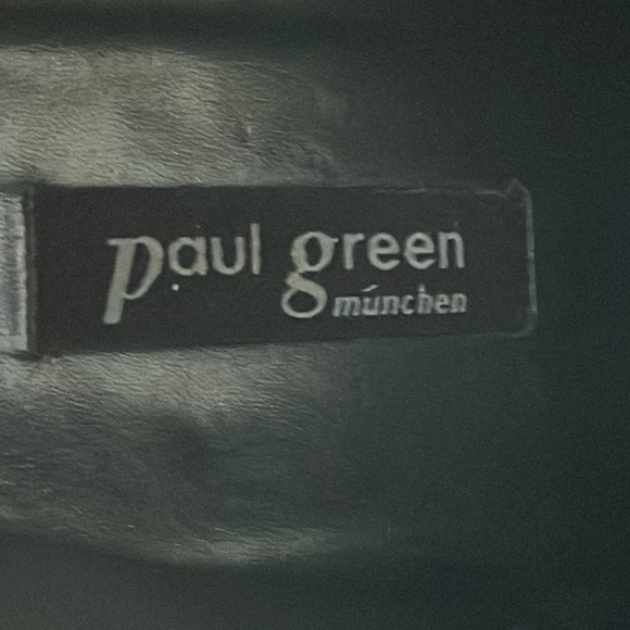 Paul Green Black Leather Ankle Boots Side Zipped Block Heels size 9 US,… - Picture 12 of 13